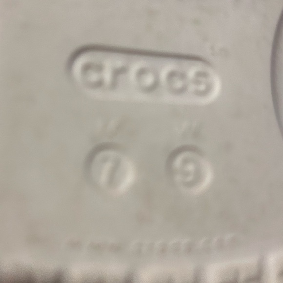 Clearance Crocs Women's Classic Slide Sandal Comfort Two Strap Slip On White 9 - Picture 4 of 5